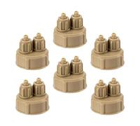 GAROZATION 6pièces Bouchons à Vis Rapides pour Bouteille DIY Caps pour Réacteur Aquarium Plantes Contrôle Facile du Dioxyde
