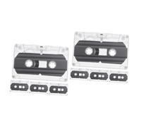 GAROZATION 8pièces Cassettes Audio Vides Décoration Vintage avec Boîtier Transparent Fournitures Artisanales pour Et Créatifs