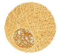 GAROZATION Abat-jour en Rotin Naturel, Boule Décorative 15 Cm, Couverture Légère en Papier, Abat-jour Créatif Suspendre Plafonnier Intérieur, Éclairage Diffus pour Bar et Restaurant