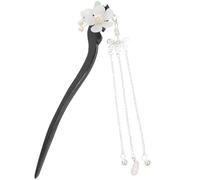 GAROZATION Accessoires pour Cheveux Chinois en Bois et Verre, Épingles Vintage Élégantes pour Coiffure, Faciles à Glisser un Chignon, Maintien des Cheveux