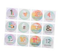 GAROZATION Autocollants Mensuels pour -né Stickers Étapes Importantes Bébé Fournitures Photo Bébé pour Album Souvenir Accessoires Photo Garçon et Filles Décoration Chambre