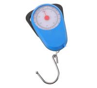 GAROZATION Balance à Ressort Portable Pêche 35 Kg avec Crochet Suspendu Bleu, Balance Mécanique Compacte pour Peser Poissons, Fruits de Mer et Bagages, Cuisine et Voyages en Plein Air