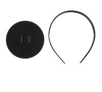 GAROZATION Bandeau Invisible Noir en Abs pour Chapeau de Graduation, Maintien Sûr et Solide, pour Cérémonie de Remise des Diplômes Collège ou Lycée