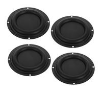 GAROZATION Bass Speaker Diaphragm Plate Passive Radiator Vibration Membrane 4pcs Round Rubber For Automotive Accessory Woofer Audio Devices