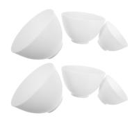GAROZATION Bols en Silicone Blanc Anti-chute Lot de 6 pour Masque Visage 6 Réutilisables et Solide Usage Domestique pour Soin Facial Facile