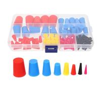 GAROZATION Bouchons Coniques Adaptés 100 en Silicone pour Laboratoire Étanchéité, Faciles à Insérer et Retirer et Haute Température Revêtement en Poudre
