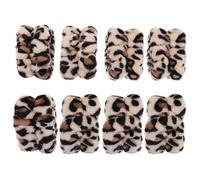 GAROZATION Bracelets Absorbants Élastiques Lot de 8 Motif Tigre Tissu et Confortable pour Lavage Visage Femme pour Sport et Tâches Ménagères