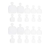 GAROZATION Capsules D'ongles pour Pied en Abs Transparent 500 Pièces Multisizes pour Nail Art DIY et Décoration D'ongles Lors de Festivals