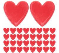 GAROZATION Carreaux en Céramique pour Artisanat Créatif, Forme de Cœur Rouge 100G, Petits Carreaux Solides pour Décoration de Cadres et Activités Manuelles