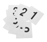 GAROZATION Cartes de Numéro de Table Mariage en Plastique Blanc Léger et Fin, Double Face, pour Décoration de Fête ou Événement, Lot 1 Set Pratique et Réutilisable