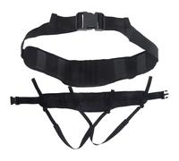 GAROZATION Ceinture Utilitaire Pratique en Nylon Noir Attaches Rapides Flexibles pour Pantalon Décontracté et Salopette, Course Activités Sportives