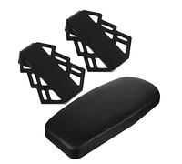 GAROZATION Coussin de Siège Arrière Vélo Repose-Pieds Coussin Dossier en Cuir PU Imperméable Ensemble pour VTT et Vélo Pliant 2 Pédales Garçon et Filles Confort