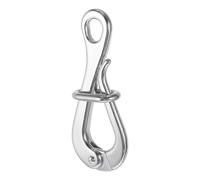 GAROZATION Crochet à Manille Rapide en Acier Inoxydable Argenté, Léger et Résistant, pour Radeaux de Sauvetage et Bateaux en Équipement de Pont