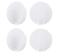 GAROZATION Crochet Magnétique pour Réfrigérateur 4pcs Blanc en Abs Aimant Puissant pour Organiser la Cuisine et Bureau Efficacement