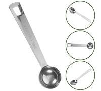 GAROZATION Cuillère à Mesurer Acier Inoxydable Dose Précise Manche Carré Pratique Outil de Cuisine pour Sel et Épices Résistance et Facilité de Nettoyage