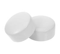 GAROZATION Embouts de Main Courante Matériau Robuste en Acier Inoxydable Lot de 2 Pièces et Finition Blanche, pour Main Courante de 50mm pour Rampe D'escalier Compatible Pvc et Bois