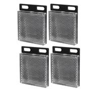 GAROZATION Ensemble de 4 Réflecteurs Photoélectriques en Panneau Miroir Antireflet, Accessoires Catadioptriques pour Capteurs de Sécurité Domestique et Routière, Dispositif à Effet