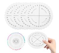 GAROZATION Ensemble de 5 Disques en Mousse Ronde pour Tissage Kumihimo avec Épingles de Fixation Aléatoires Outil de Fabrication Artisanale pour Bracelets Brésiliens Kit Couleur Aléatoire