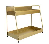 GAROZATION Étagère à Cosmétiques pour Organiser Maquillage en Fer Multifonctionnelle Double Couche et Décoration Maison Cuisine et Chambre