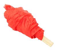 GAROZATION Éventail Pliant de Danse Orientale en Soie Rouge et Bambou, Délicat et Solide, pour Performance et Mariage, Accessoire Élégant pour Danseuses