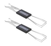 GAROZATION Extracteur de Touches pour Clavier Mécanique, Lot de 2 Pièces | Abs, Pvc et Métal, Usage Diy, Compatible Capuchons et Mécanismes, Format Pince Pratique