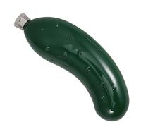 GAROZATION Flacon en Acier Inoxydable Forme Concombre pour Whisky et Eau, Finition Lisse, Portable, pour Pique-niques en Plein Air et Voyages