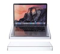 GAROZATION Housse de Clavier Acrylique Transparent 14 Pouces 35X25X3 CM Protection Étanche Antisalissure et Antipoussière pour Clavier D’Ordinateur Portable Accessoire Polyvalent pour