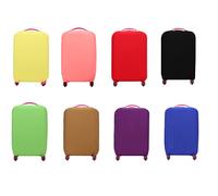 GAROZATION Housse De Protection Élastique pour Valise Couvre-Bagage Anti-poussière Rouge pour Trolley Protège Bagage La Saleté Rayures Design Pratique avec Haute Élasticité