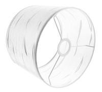 GAROZATION -jour Cylindrique Design Rayé Délicat en Tissu Argenté Installation Facile et Lumière Éclatante pour Lampe de Table pour Salon et Diverses Occasions