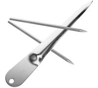 GAROZATION Kit de Réparation pour Rotin Barre de Levier en Acier Inoxydable Argenté, Outil de Réparation pour Osier Facile à Nettoyer, pour Tissage de Paniers et Meubles