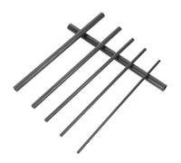 GAROZATION Kit Réparation Canne à Pêche 6 Pcs Tiges Creuses Fibre de Carbone 10 Cm pour Réparation Poteau Cassé, Pièces Compatibles, Accessoires Pêche Universels, Système Support