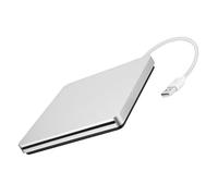 GAROZATION Lecteur DVD Externe USB 3.0 Argenté, Graveur DVD-rom Portable Compatible Pc, Graveur CD-rom Compact pour Archivage et Lecture Multimédia, Usage Domestique et Bureautique