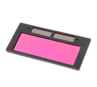 GAROZATION Lentille de Casque de Soudage Automatique Protection Solaire, Plastique Noir, Grand Angle de Vue, pour Masque à Souder en Soudage