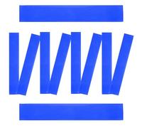 GAROZATION Lot de 10 Bandes Élastiques de Chaise en PE Bleu, Multi-fonctionnelles et Relaxantes, pour Salle de t Bureau