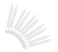 GAROZATION Lot de 10 Marqueurs Rechargeables Vides Blancs pour Artistes et Amateurs, Grip Confortable, Corps en Fibre Pp, pour Projets Créatifs et Dessin