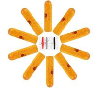 GAROZATION Lot de 10 perles de rechange en bois pour parapluies pliants, accessoires essentiels pour la pluie et le soleil, diamètre du trou : 3,2 mm