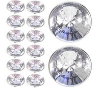 GAROZATION Lot de 100 Boutons de Canapé en Cristal et Fer, Boutons de Capitonnage Faciles à Utiliser sans Bords Tranchants, Accessoires DIY pour Décoration de Meubles et Vêtements