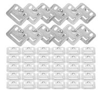 GAROZATION Lot de 100 Pièces de Connecteurs en Acier Inoxydable Épais, Fixations Stables et Faciles à Installer pour Panneaux Muraux en Bois et Fibres, pour Supports de Meubles