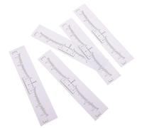 GAROZATION Lot de 100 Règles à Sourcils en Pvc Blanc Jetables, Outil Pratique pour Mesurer et Tracer les Sourcils, Gain de Temps pour Débutants et Experts en Maquillage