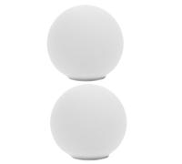 GAROZATION Lot de 2 Abat-jours Sphériques Dépoli en Verre Opalin 80 Mm Culot à Vis G9, Globes pour Lampe Suspendue, Remplacement Luminaire, Diffuseur de Lumière Douce pour Intérieur Moderne