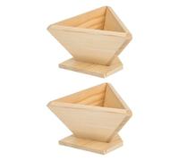 GAROZATION Lot de 2 Moules Triangulaires en Bois pour Boulettes de Riz, Outil Pratique et Réutilisable pour Préparer Facilement des Pâtisseries Orientales en Famille