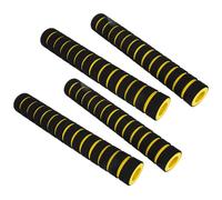 GAROZATION Lot de 2 Paires de Housses Antidérapantes en Éponge Jaune pour Poignées de Pagaie de Kayak, Fatigue des Mains, Design Simple et Détails Exquis