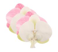 GAROZATION Lot De 2 Paires De Pinces À Chaussures D'orchidée : Boucles Décoratives Pour Chaussures À Talons, Breloques Amovibles, Pour Femmes, Plage, Fête,