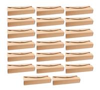 GAROZATION Lot de 20 Boîtes en Papier Khaki 4 Compartiments pour Pâtisseries Orientales, Boîte à Gâteaux de Lune Élégante et Pratique pour Maison et Anniversaires