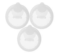 GAROZATION Lot de 3 Couvercles de Carafe en Plastique Blanc Joint Anti-fuite, Compatible Pichet à Eau et Carafe Filtrante, Bouchon de Remplacement pour Distributeur D'eau, Usage Réutilisable