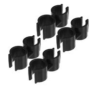 GAROZATION Lot de 4 Colliers de Serrage Doubles en Plastique, Connecteurs de Tube 20 Mm pour Balai et Pelle, Fixation Sécurisée, Accessoires de Nettoyage Polyvalents pour Rangement Ménager