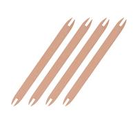 GAROZATION Lot de 4 Navettes de Tissage en Bois Beige, Outils Portables et Polyvalents pour Projets DIY, pour Tapisserie et Amateurs de Crochet