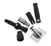 GAROZATION Lot de 5 Adaptateurs pour Manche à Balai Filetés Compatibles Perche Télescopique 1 Pouce, Embouts en Métal Robustes, Accessoires de Remplacement Polyvalents pour Serpillière