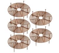 GAROZATION Lot de 5 Couvercles en Plastique Résistants pour Pots de Fleurs, Protège Creusement de Chat, Léger et Adapté pour Jardin et Maison