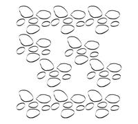 GAROZATION Lot de 50 Courroies en Caoutchouc Noires pour Enregistreur et Lecteur DVD, Traction Correcte, Courroie Plate 4-13,5 Cm pour Réparation Facile